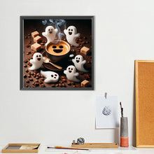 Load image into Gallery viewer, Diamond Painting - Full Round - Halloween ghosts (40*40CM)
