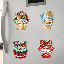 Load image into Gallery viewer, 6Pcs Christmas Diamond Painting Refrigerator Magnets Fridge Magnets Diamond Art
