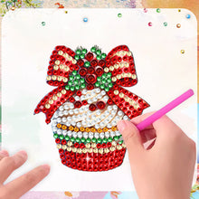 Load image into Gallery viewer, 6Pcs Christmas Diamond Painting Refrigerator Magnets Fridge Magnets Diamond Art
