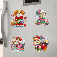 Load image into Gallery viewer, 6Pcs Christmas Diamond Painting Refrigerator Magnets Fridge Magnets Diamond Art
