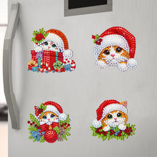 Load image into Gallery viewer, 6Pcs Christmas Diamond Painting Refrigerator Magnets Fridge Magnets Diamond Art
