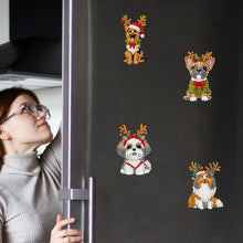 Load image into Gallery viewer, 6Pcs Christmas Diamond Painting Refrigerator Magnets Fridge Magnets Diamond Art
