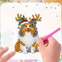 Load image into Gallery viewer, 6Pcs Christmas Diamond Painting Refrigerator Magnets Fridge Magnets Diamond Art
