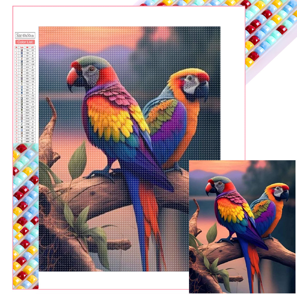 Diamond Painting - Full Square - Parrot (40*50CM)