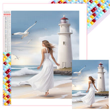 Load image into Gallery viewer, Diamond Painting - Full Square - Lighthouse by the sea (30*40CM)
