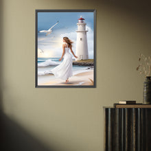 Load image into Gallery viewer, Diamond Painting - Full Square - Lighthouse by the sea (30*40CM)
