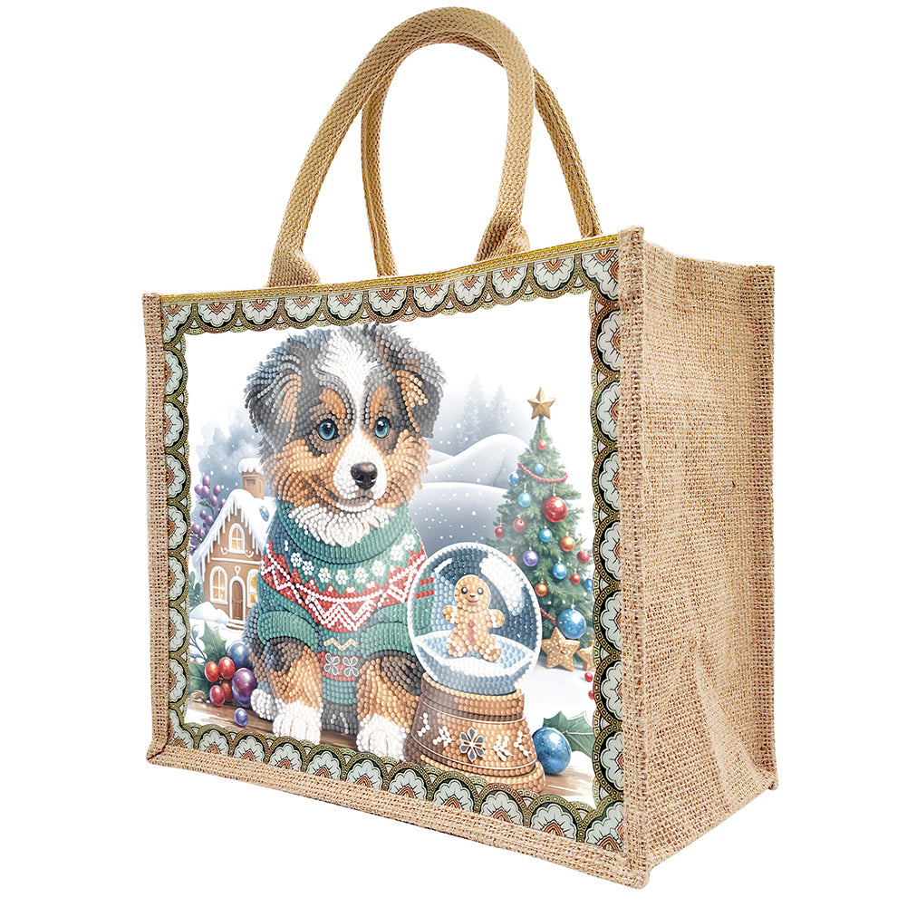 Christmas Horse DIY Rhinestones Handbag Art Kit Santa Claus for Women Girls Gift