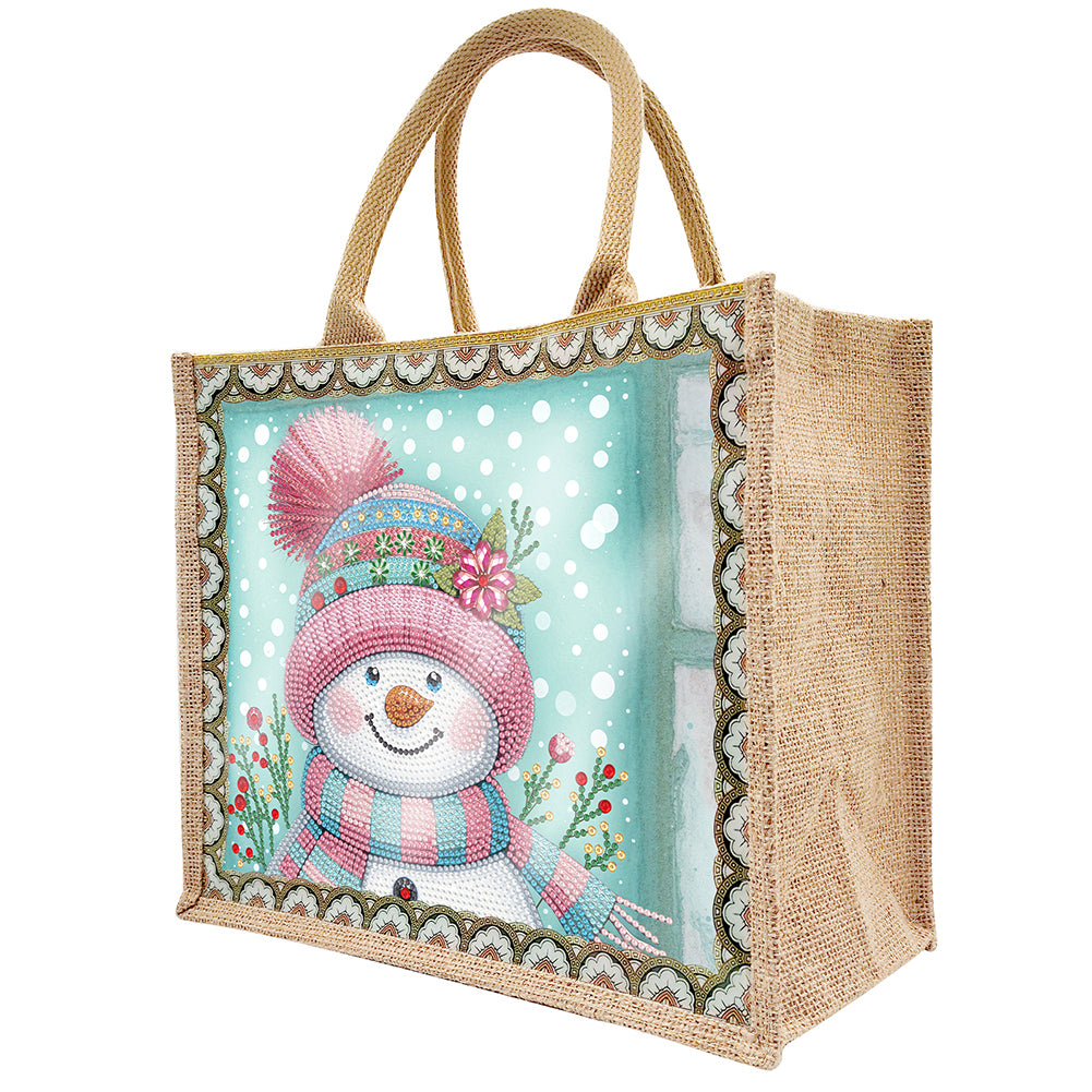 Christmas Horse DIY Rhinestones Handbag Art Kit Santa Claus for Women Girls Gift