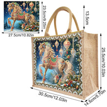 Load image into Gallery viewer, Christmas Horse DIY Rhinestones Handbag Art Kit Santa Claus for Women Girls Gift
