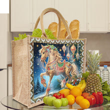 Load image into Gallery viewer, Christmas Horse DIY Rhinestones Handbag Art Kit Santa Claus for Women Girls Gift
