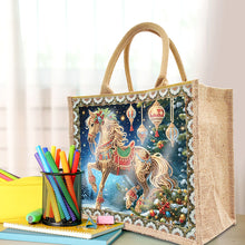 Load image into Gallery viewer, Christmas Horse DIY Rhinestones Handbag Art Kit Santa Claus for Women Girls Gift
