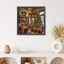 Load image into Gallery viewer, Diamond Painting - Full Round - Christmas living room atmosphere (50*50CM)
