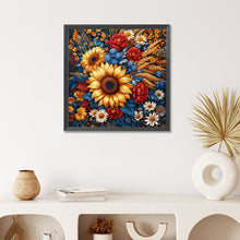 Load image into Gallery viewer, Diamond Painting - Full Round - Sunflowers and flowers (50*50CM)

