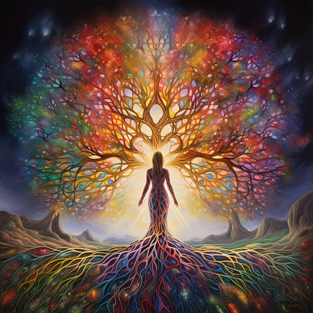 Diamond Painting - Full Round - Tree of life (50*50CM)