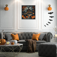 Load image into Gallery viewer, Diamond Painting - Full Round - Halloween pumpkin castle (50*50CM)
