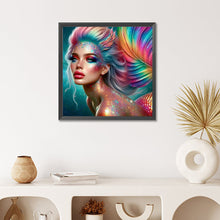Load image into Gallery viewer, Diamond Painting - Full Round - Colorful mermaid (50*50CM)
