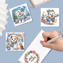 Load image into Gallery viewer, 6Pcs Puppy Diamond Drawing Card Diamond Daily Wish Card for Holiday Party Favors
