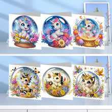 Load image into Gallery viewer, 6Pcs Puppy Diamond Drawing Card Diamond Daily Wish Card for Holiday Party Favors
