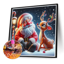 Load image into Gallery viewer, Diamond Painting - Full Round - Santa Claus and elk (40*40CM)
