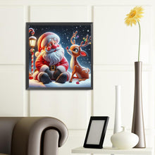 Load image into Gallery viewer, Diamond Painting - Full Round - Santa Claus and elk (40*40CM)

