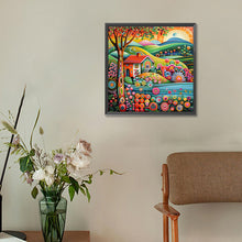 Load image into Gallery viewer, Diamond Painting - Full Round - Landscape house (30*30CM)
