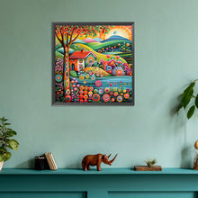 Load image into Gallery viewer, Diamond Painting - Full Round - Landscape house (30*30CM)
