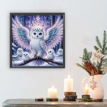 Load image into Gallery viewer, Diamond Painting - Partial Special Shaped - Owl (30*30CM)
