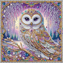 Load image into Gallery viewer, Diamond Painting - Partial Special Shaped - Owl (30*30CM)
