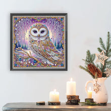 Load image into Gallery viewer, Diamond Painting - Partial Special Shaped - Owl (30*30CM)
