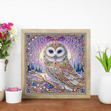 Load image into Gallery viewer, Diamond Painting - Partial Special Shaped - Owl (30*30CM)
