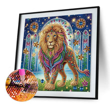 Load image into Gallery viewer, Diamond Painting - Partial Special Shaped - Lion (30*30CM)
