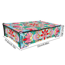 Load image into Gallery viewer, Wooden Mandala 5D DIY Diamond Painting Jewelry Display Box for Rings Bracelets
