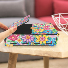 Load image into Gallery viewer, Wooden Flowers 5D DIY Diamond Painting Jewelry Display Box for Rings Bracelets
