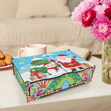 Load image into Gallery viewer, Wooden Christmas DIY Diamond Painting Jewelry Display Box for Rings Bracelets
