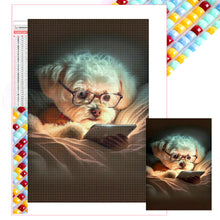 Load image into Gallery viewer, Diamond Painting - Full Square - Reading puppy (20*30CM)
