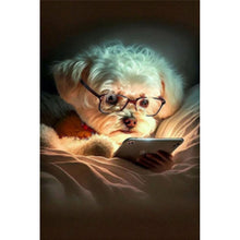 Load image into Gallery viewer, Diamond Painting - Full Square - Reading puppy (20*30CM)
