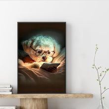 Load image into Gallery viewer, Diamond Painting - Full Square - Reading puppy (20*30CM)
