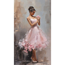 Load image into Gallery viewer, Diamond Painting - Full Round - Dancing girl in oil painting (40*70CM)
