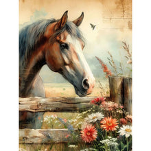 Load image into Gallery viewer, Diamond Painting - Full Round - Farm horse (30*40CM)
