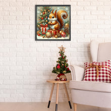 Load image into Gallery viewer, Diamond Painting - Full Round - Christmas squirrel (40*40CM)
