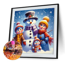 Load image into Gallery viewer, Diamond Painting - Full Round - Snowman and family (40*40CM)
