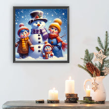 Load image into Gallery viewer, Diamond Painting - Full Round - Snowman and family (40*40CM)
