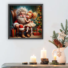 Load image into Gallery viewer, Diamond Painting - Full Round - Santa Claus and girl (40*40CM)
