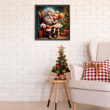 Load image into Gallery viewer, Diamond Painting - Full Round - Santa Claus and girl (40*40CM)
