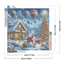 Load image into Gallery viewer, Diamond Painting - Full Round - Christmas atmosphere in winter cottage (50*50CM)
