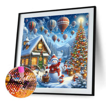 Load image into Gallery viewer, Diamond Painting - Full Round - Christmas atmosphere in winter cottage (50*50CM)
