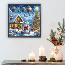 Load image into Gallery viewer, Diamond Painting - Full Round - Christmas atmosphere in winter cottage (50*50CM)
