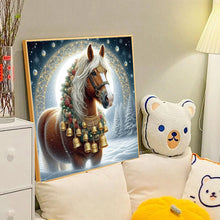 Load image into Gallery viewer, Diamond Painting - Full Round - Christmas horse (40*40CM)
