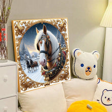 Load image into Gallery viewer, Diamond Painting - Full Round - Christmas horse (40*40CM)

