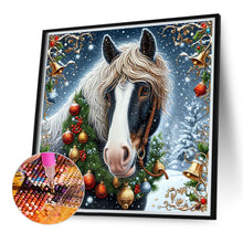 Load image into Gallery viewer, Diamond Painting - Full Round - Christmas horse (40*40CM)
